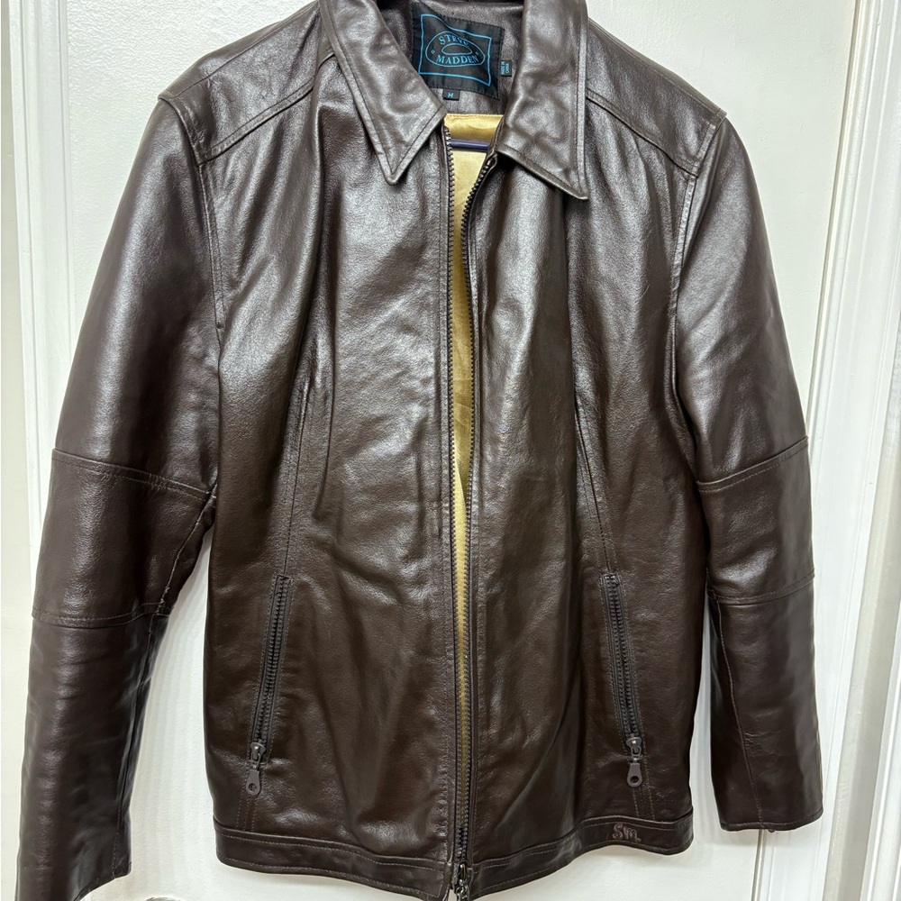 Steve Madden Dark Brown Leather Jacket